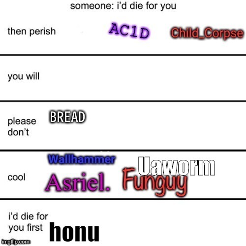 :P | BREAD | made w/ Imgflip meme maker