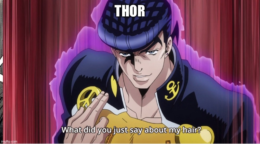 What did you just say about my hair? | THOR | image tagged in what did you just say about my hair | made w/ Imgflip meme maker