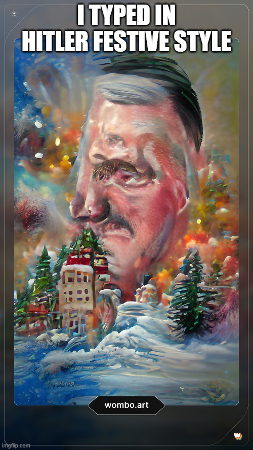 I TYPED IN HITLER FESTIVE STYLE | made w/ Imgflip meme maker