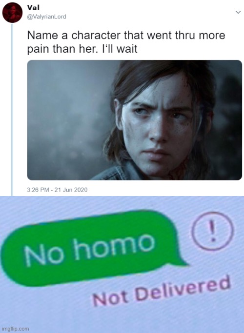Feel the pain | image tagged in name one character who went through more pain than her | made w/ Imgflip meme maker