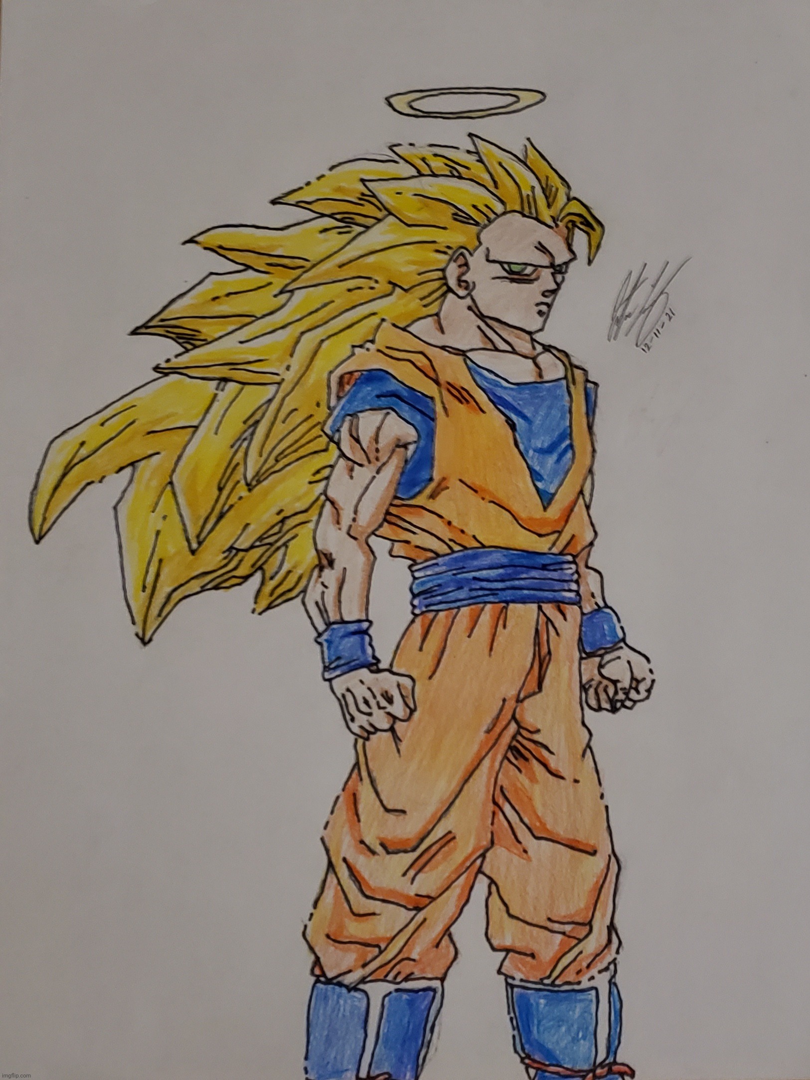 Drawing Goku ssj3 : r/learntodraw