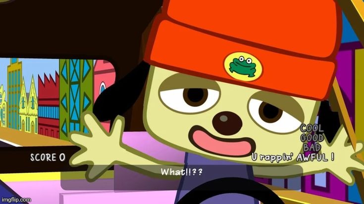 Another Parappa meme template because ü | image tagged in what | made w/ Imgflip meme maker