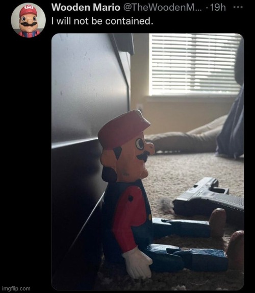 wooden mario | made w/ Imgflip meme maker