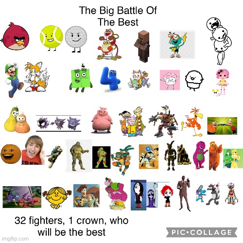 32 Fighters, 1 Crown | image tagged in tournament,best,crossover | made w/ Imgflip meme maker