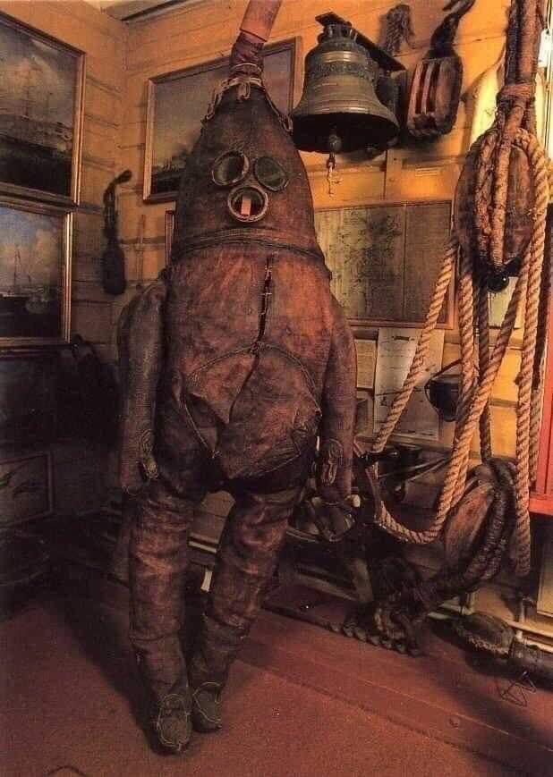 Old diving suit Blank Meme Template