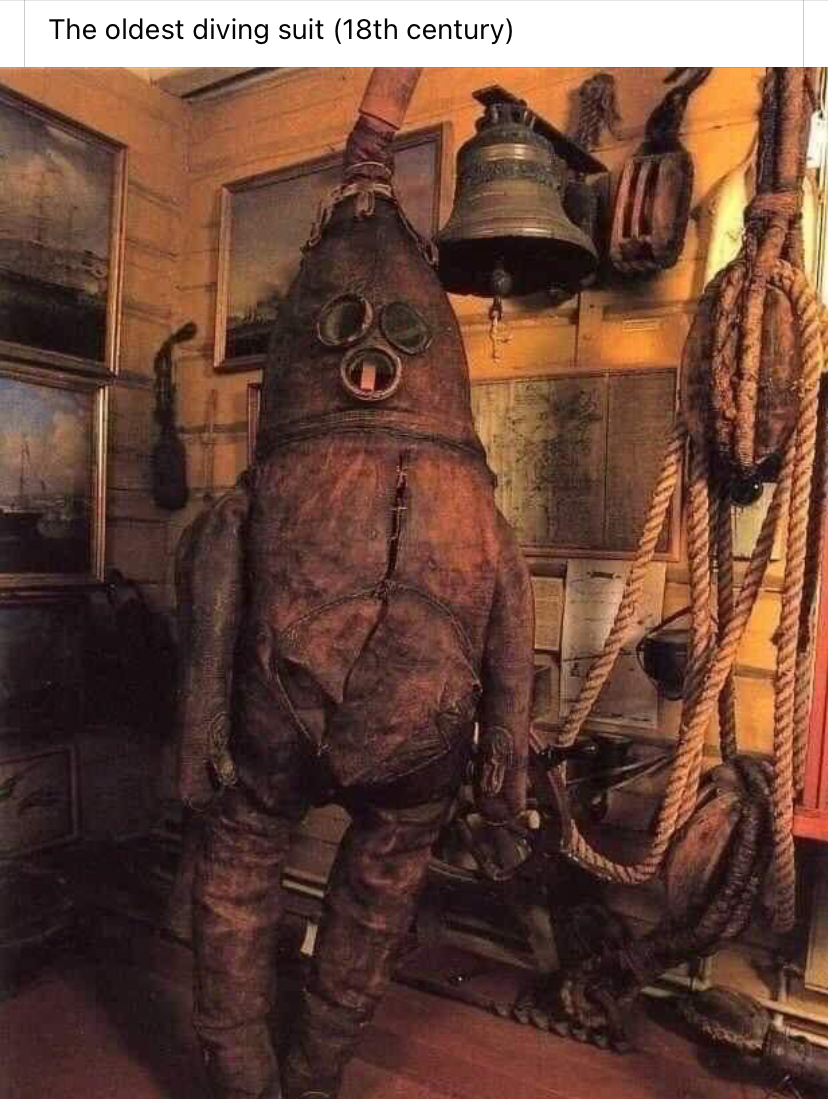 High Quality Oldest diving suit Blank Meme Template