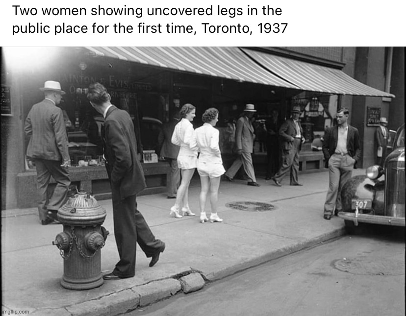 Ever worn shorts in your life? Thank these pioneers. | image tagged in uncovered legs | made w/ Imgflip meme maker