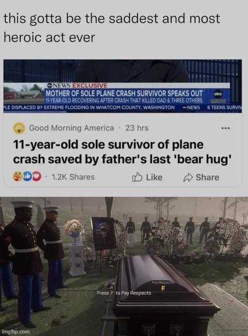 :'( | image tagged in press f to pay respects | made w/ Imgflip meme maker