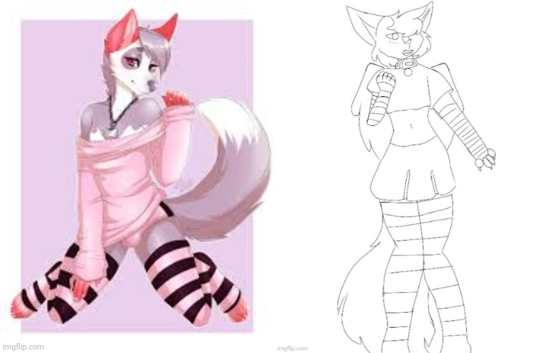 image tagged in femboy furry,femboy retrothefloof | made w/ Imgflip meme maker