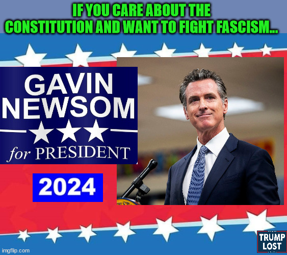Like a BOSS Gavin.  Like a BOSS. | IF YOU CARE ABOUT THE CONSTITUTION AND WANT TO FIGHT FASCISM... | image tagged in trump lost,thank you brandon,j4j6 | made w/ Imgflip meme maker