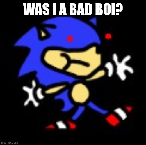 sunky.mpeg | WAS I A BAD BOI? | image tagged in sunky mpeg | made w/ Imgflip meme maker