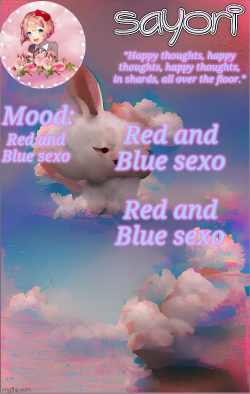 Red and Blue sexo | Red and Blue sexo; Red and Blue sexo; Red and Blue sexo | image tagged in wombo art combo | made w/ Imgflip meme maker