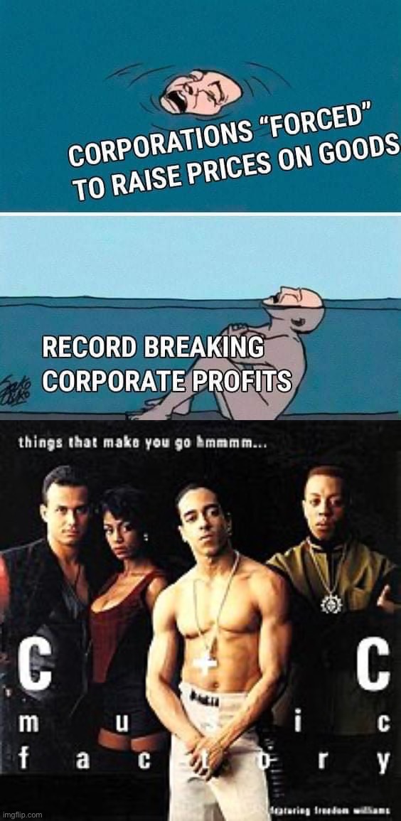 image tagged in corporate inflation,things that make you go hmmm | made w/ Imgflip meme maker