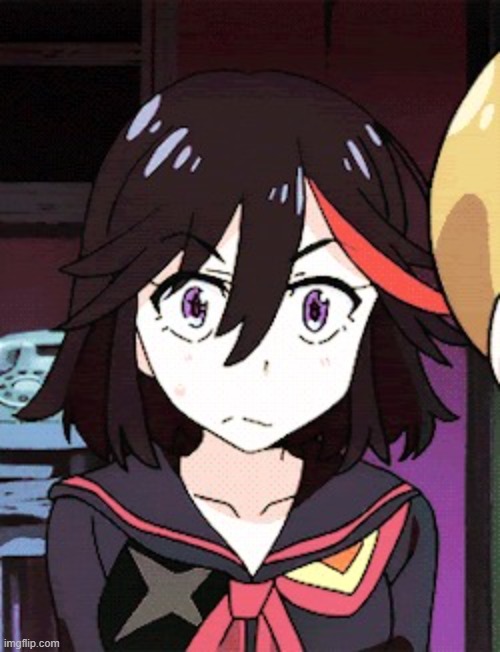 confused ryuko | image tagged in confused ryuko | made w/ Imgflip meme maker