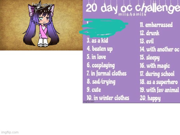 Day 2 | image tagged in gacha club,choccy milk,20 day oc challenge | made w/ Imgflip meme maker