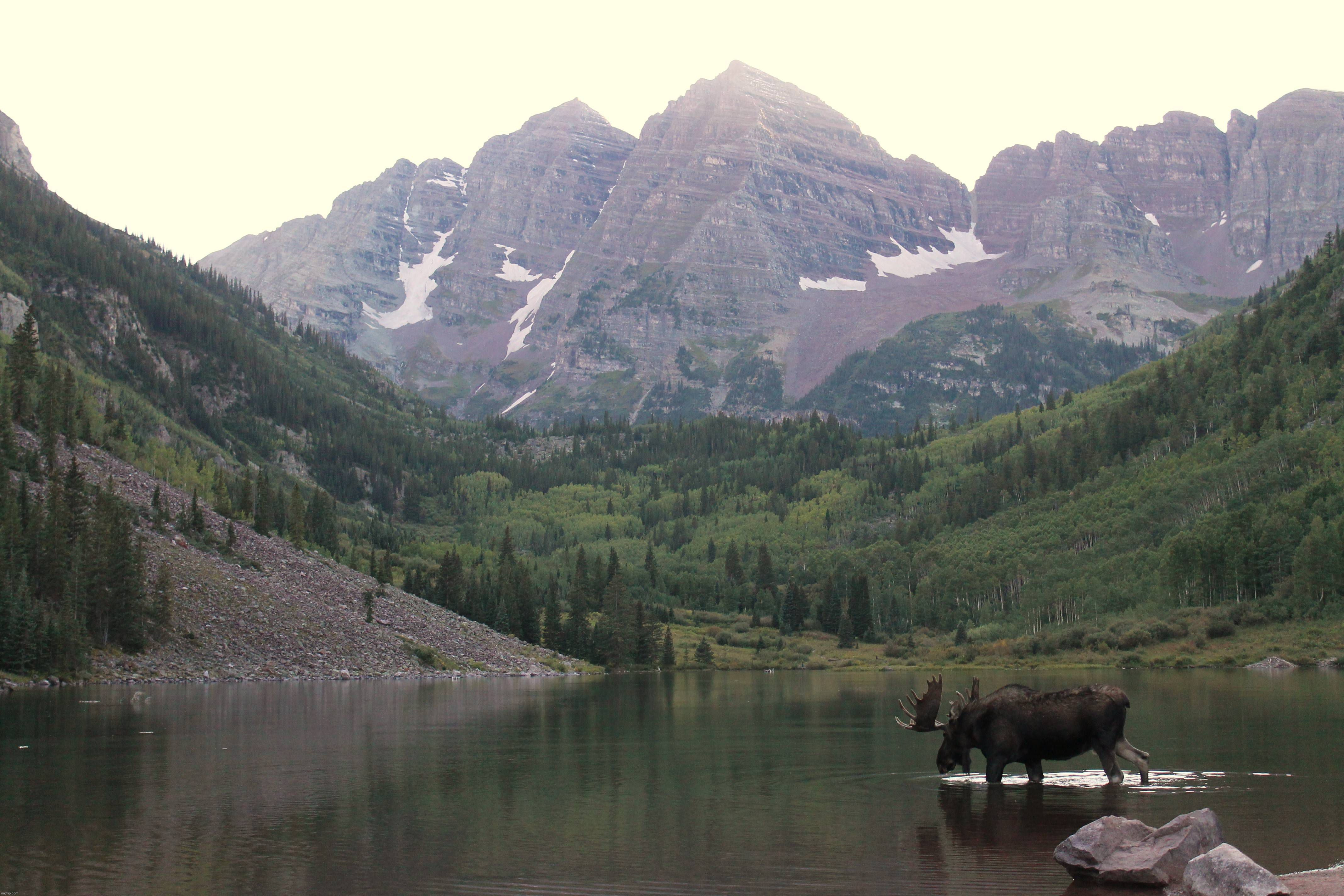 Maroon Bells, CO | image tagged in awesome | made w/ Imgflip meme maker