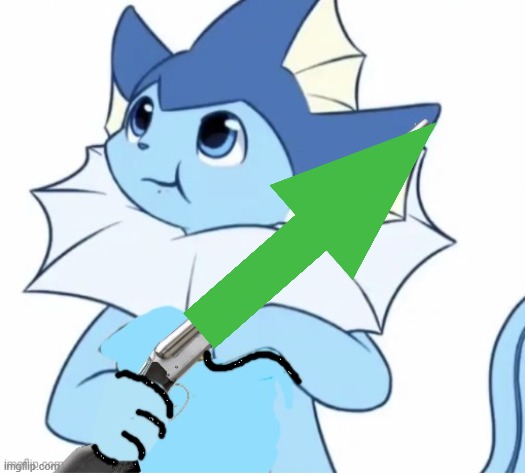 Vaporeon with gun | image tagged in vaporeon with gun | made w/ Imgflip meme maker