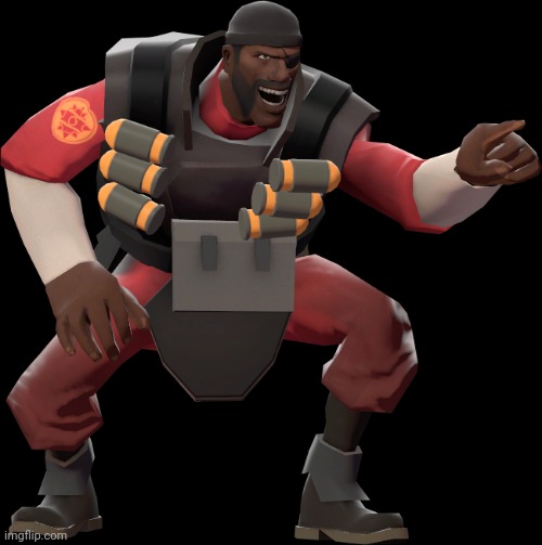 Demoman laughing | image tagged in demoman laughing | made w/ Imgflip meme maker