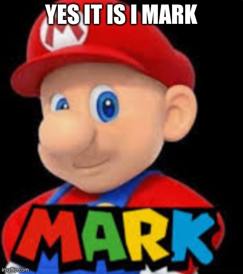 It is I mark | YES IT IS I MARK | image tagged in it is i mark,mark,mario | made w/ Imgflip meme maker