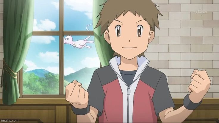"Hey, Blue, could you tell me where the Mew is?" -Red, probably | made w/ Imgflip meme maker