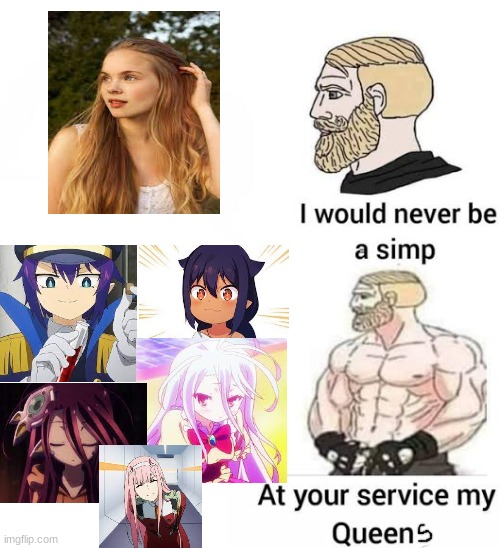My waifus | image tagged in i would never be simp,ngnl,anime,ditf,ngnl0,jahy-sama | made w/ Imgflip meme maker