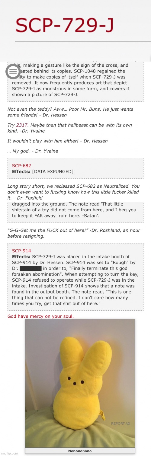 SCP-729-J’s finest moments (NOOOO NOT MY BOY 682!) | made w/ Imgflip meme maker