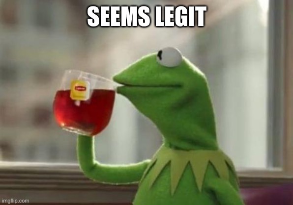 seems legit | SEEMS LEGIT | image tagged in seems legit | made w/ Imgflip meme maker