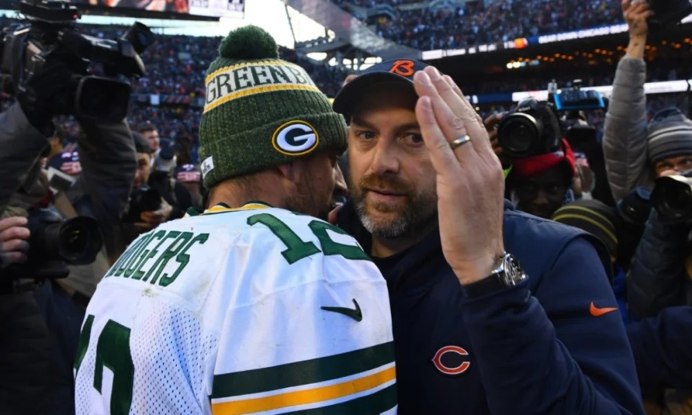 Matt Nagy and Aaron Rodgers Blank Meme Template