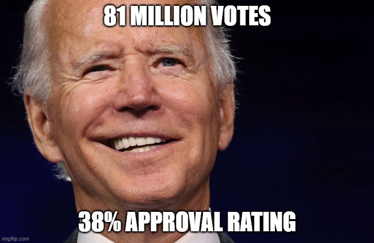 81 Million Votes 38% Approval | 81 MILLION VOTES; 38% APPROVAL RATING | made w/ Imgflip meme maker