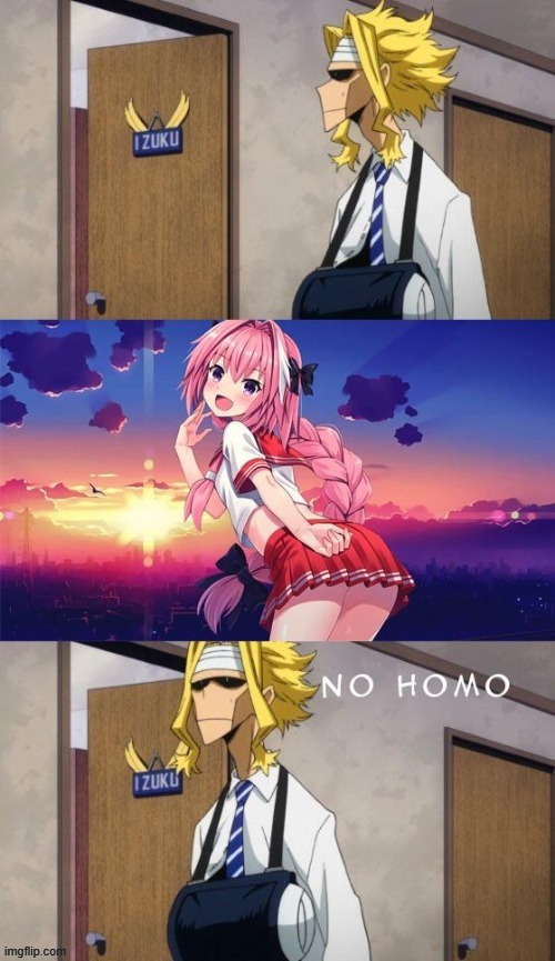 Traps are gay , Astolfo is a girl that’s different cracker(i still dont understand why he saw asstolfo in izuku's....) | image tagged in astolfo,gifs,unfunny,memes,repost | made w/ Imgflip meme maker