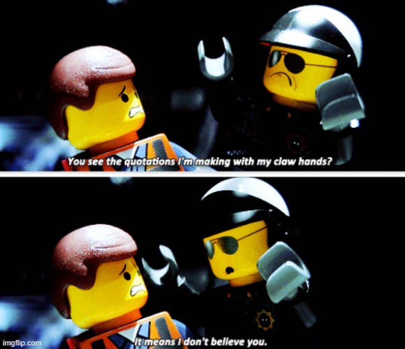 Lego Movie Disbelief | image tagged in lego movie disbelief | made w/ Imgflip meme maker