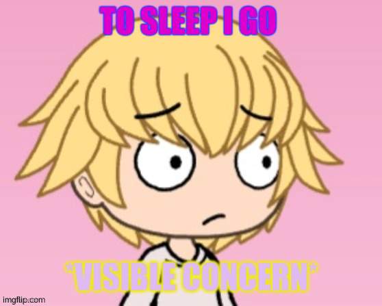 Visible concern | TO SLEEP I GO | image tagged in visible concern | made w/ Imgflip meme maker