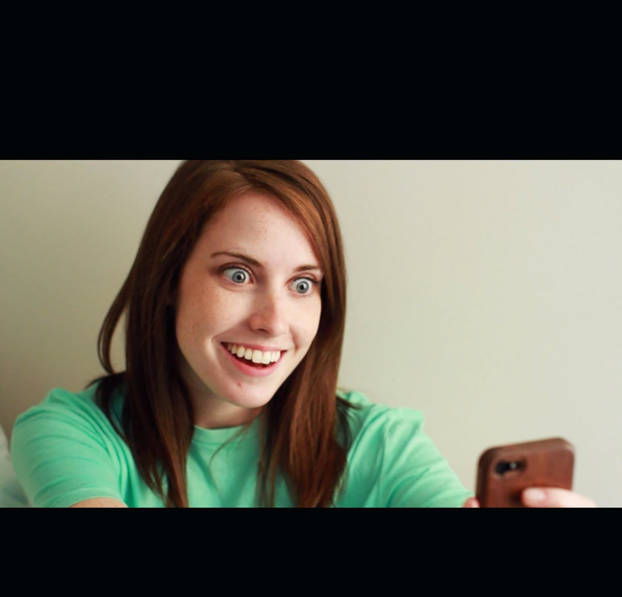 High Quality Overly attached girlfriend Blank Meme Template