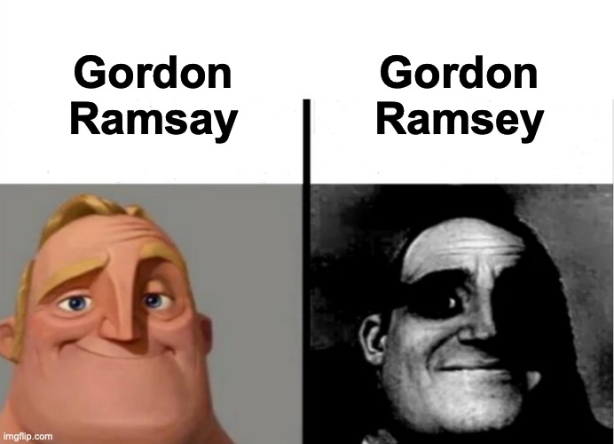 confused name | Gordon Ramsey; Gordon Ramsay | image tagged in teacher's copy | made w/ Imgflip meme maker