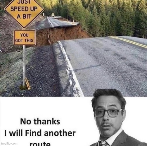 no, go ahead, jump that gap | made w/ Imgflip meme maker