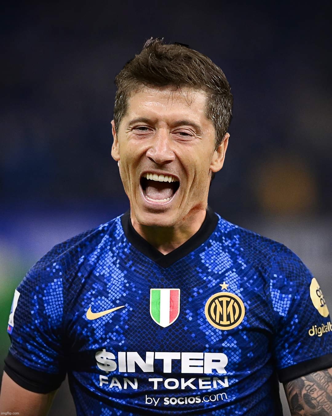 Lewandowski in Inter Milan Shirt: What if it dream come true for the Nerazzurri fans? | image tagged in lewandowski,inter milan,serie a,calcio,futbol,memes | made w/ Imgflip meme maker