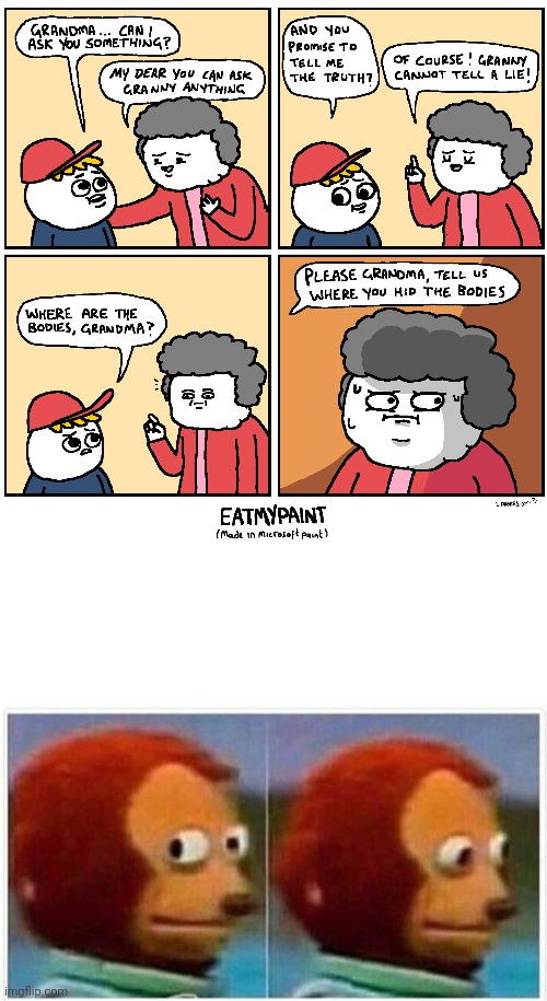 image tagged in memes,monkey puppet | made w/ Imgflip meme maker