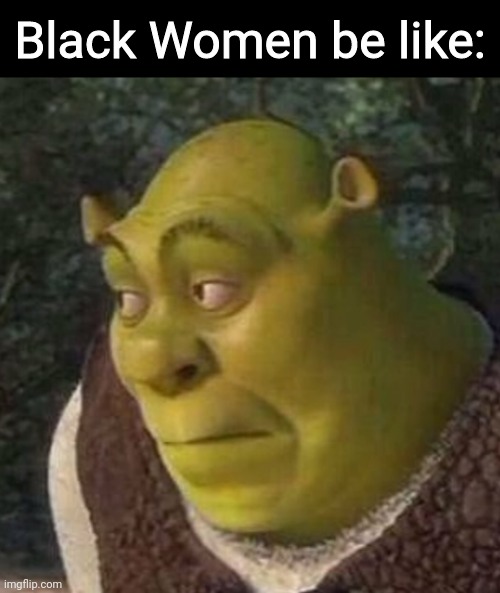 Shrek | Black Women be like: | image tagged in shrek | made w/ Imgflip meme maker