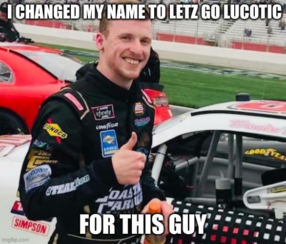 L e t s g o B r a n d o n | I CHANGED MY NAME TO LETZ GO LUCOTIC; FOR THIS GUY | image tagged in brandon brown,politics,meme | made w/ Imgflip meme maker