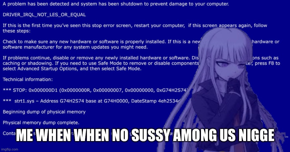 *IT SAYS NUGGETS | ME WHEN WHEN NO SUSSY AMONG US NUGGETS | image tagged in kirigiri is confusion | made w/ Imgflip meme maker