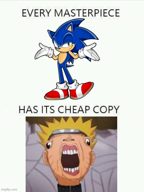 Every Masterpiece Has Its Cheap Copy Larger | image tagged in every masterpiece has its cheap copy larger | made w/ Imgflip meme maker