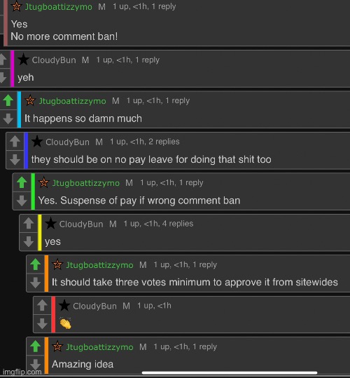 if you guys ban people for overly unneeded reasons you should go without pay for a limited amount of time | made w/ Imgflip meme maker
