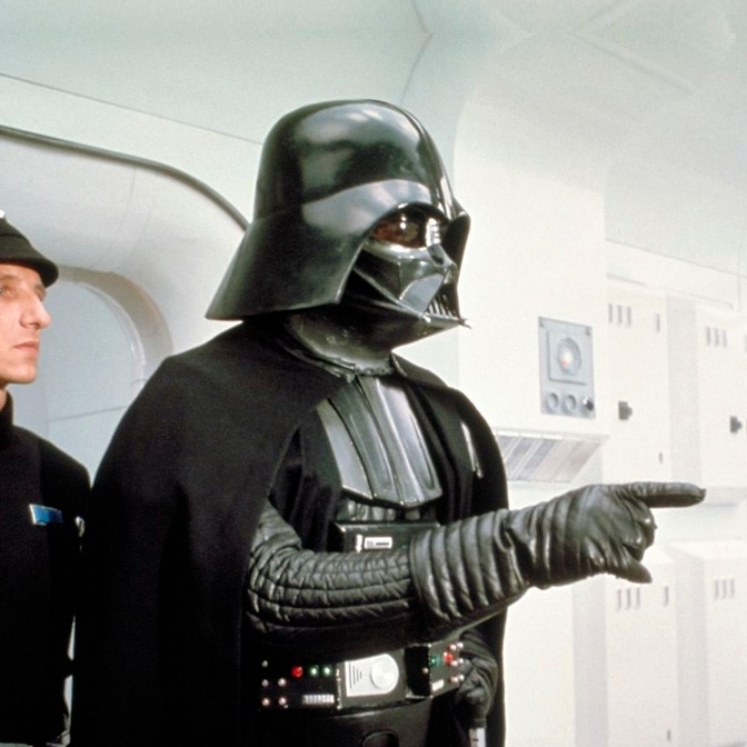 High Quality Vader pointing Blank Meme Template