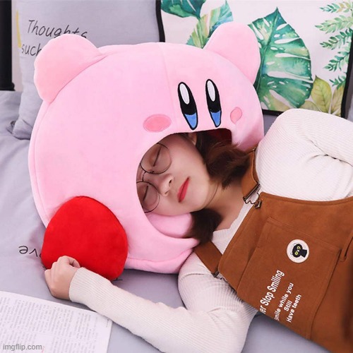 Kirby pillow Blank Meme Template