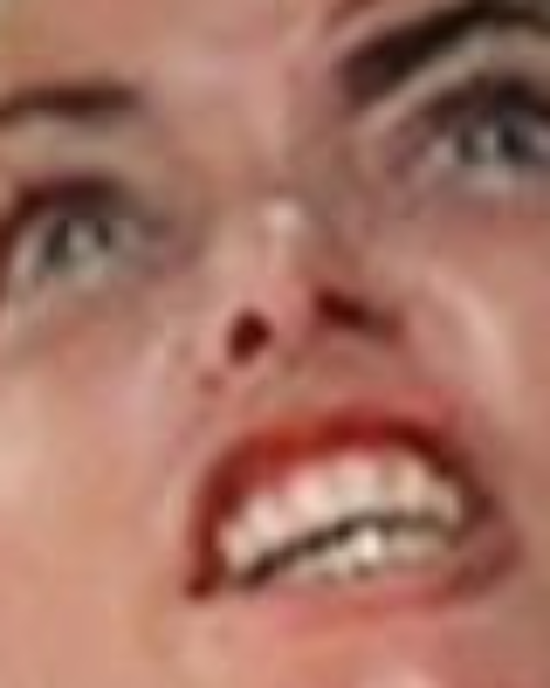 High Quality scared woman Blank Meme Template