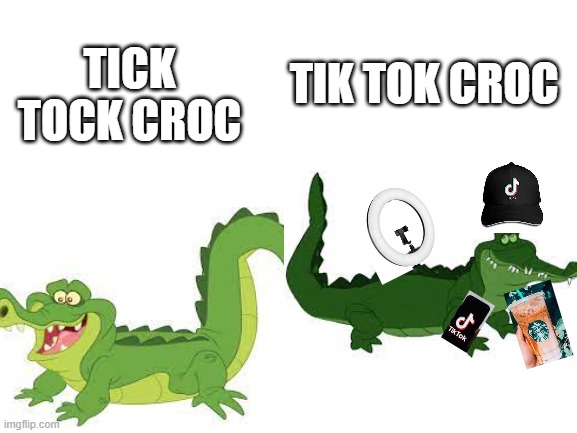 Tik Tok Croc | TIK TOK CROC; TICK TOCK CROC | image tagged in tiktok,memes | made w/ Imgflip meme maker