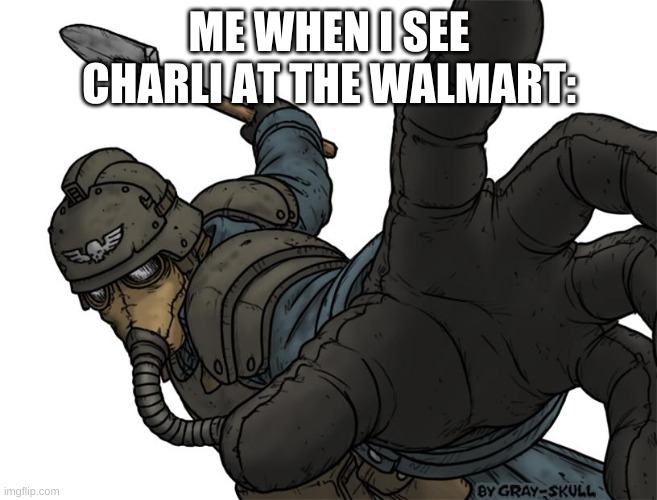 BONK | ME WHEN I SEE CHARLI AT THE WALMART: | image tagged in uh oh | made w/ Imgflip meme maker