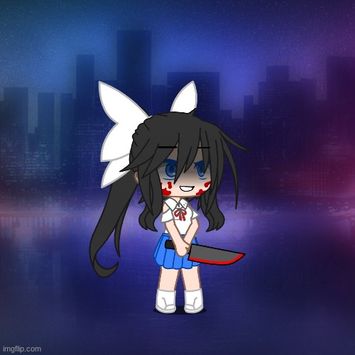 Meet Emi, She is Ami's identical sister. She is possessed by the main villain even though people consider her a criminal | image tagged in murder,possessed | made w/ Imgflip meme maker