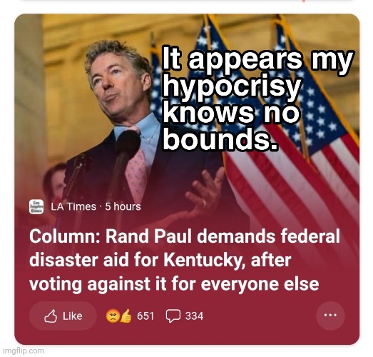 The Libertarian | image tagged in rand paul,fraud,grifter,hypocrite | made w/ Imgflip meme maker