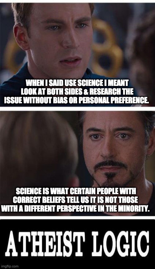 High Quality Atheist Logic Blank Meme Template